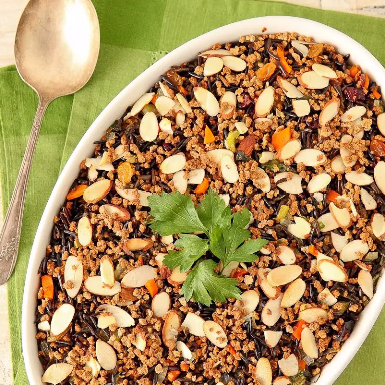 Grape-Nuts and wild rice stuffing
